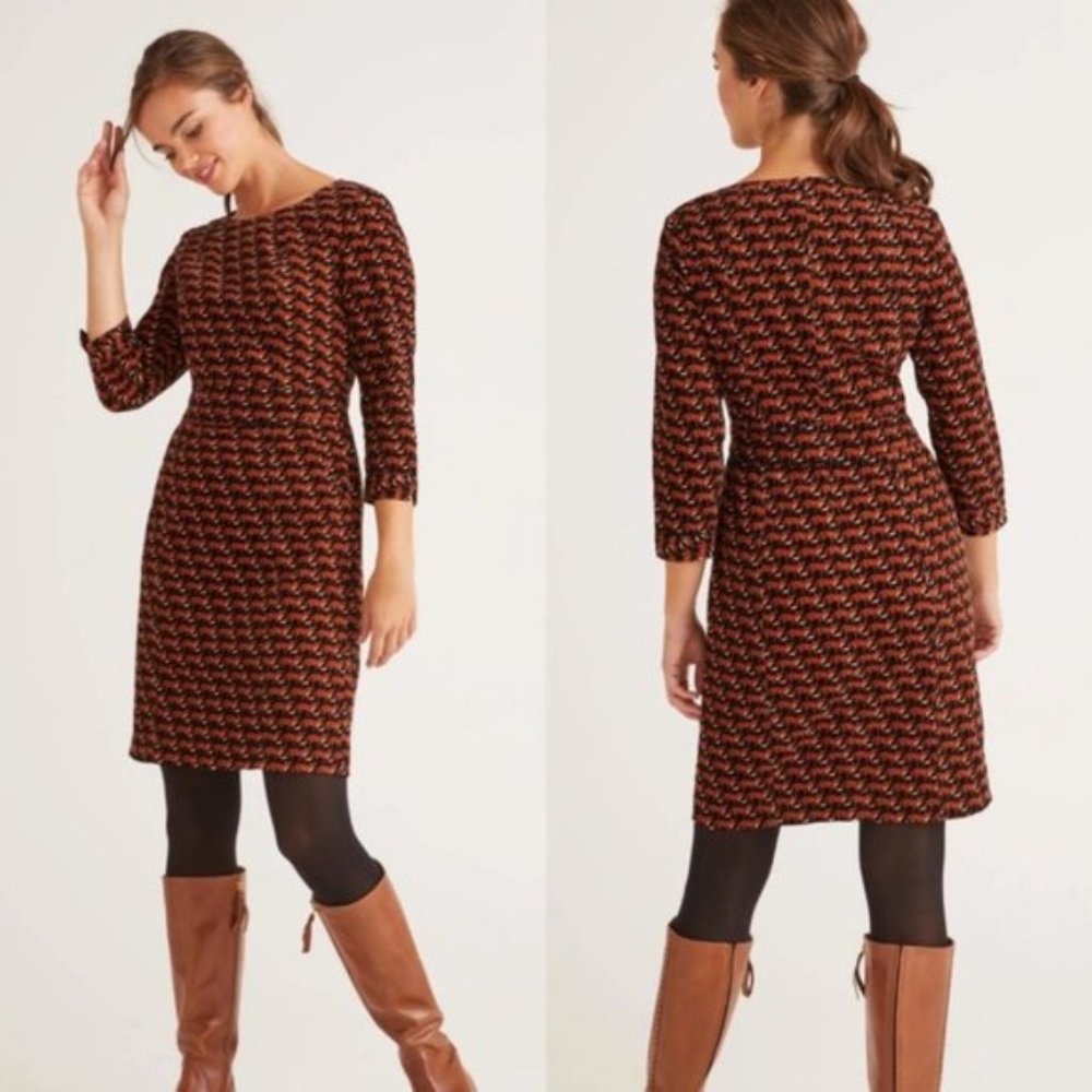 Boden Fox Coraline Corduroy Dress Size 2R Pockets